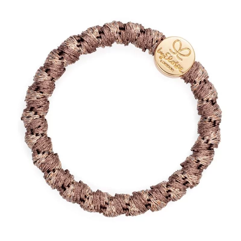 Gumička Gold Circle Woven Mocha By Eloise London - 1 ks