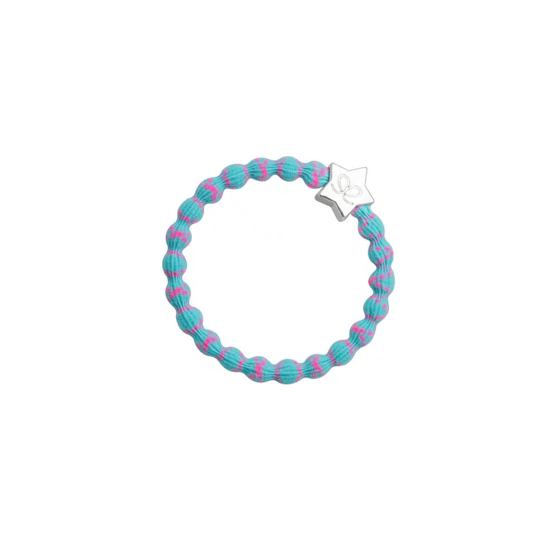 Gumička Silver Star Neon Pink on Neon Blue By Eloise London - 1 ks Gumička Silver Star Neon Pink on Neon Blue By Eloise London - 1 ks