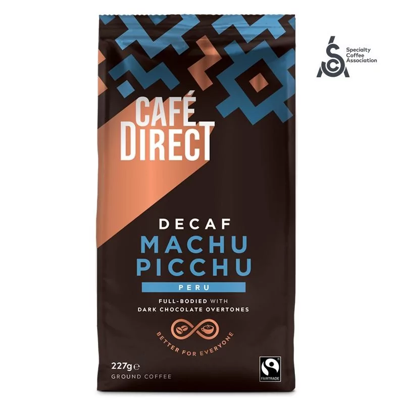 Mletá káva z Machu Picchu bez kofeinu (100% Arabica) Cafédirect - 227 g