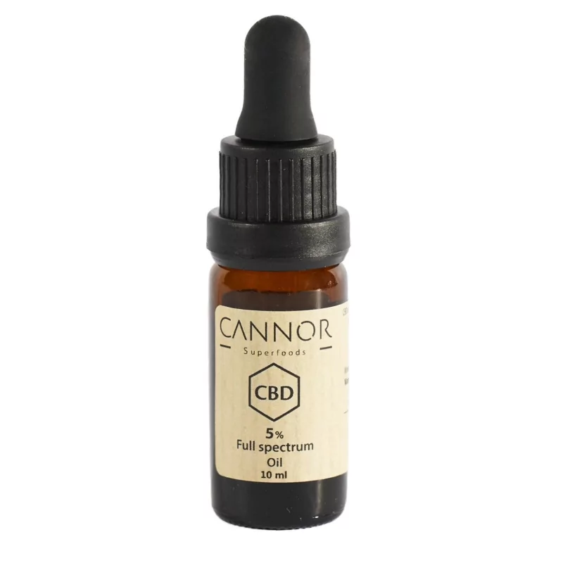 CBD konopný olej celospektrální 5% Cannor - 10 ml CBD konopný olej celospektrální 5% Cannor - 10 ml