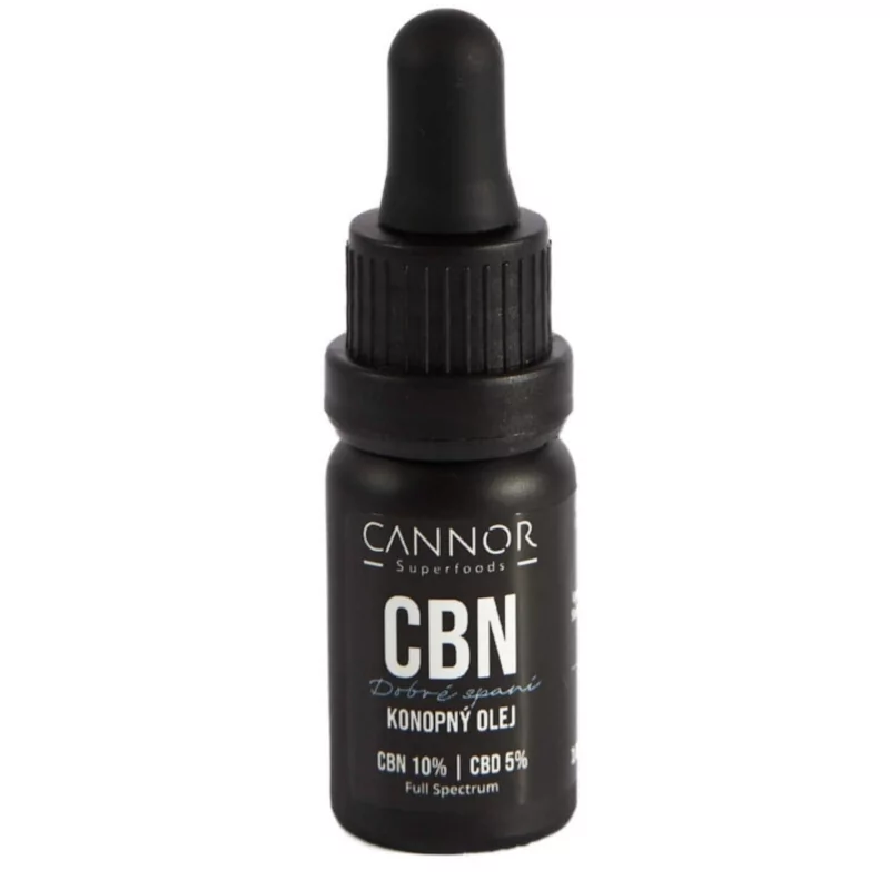 CBN konopný olej Dobré spaní 10% (10% CBN + 5% CBD) Cannor - 10 ml CBN konopný olej Dobré spaní 10% (10% CBN + 5% CBD) Cannor - 10 ml