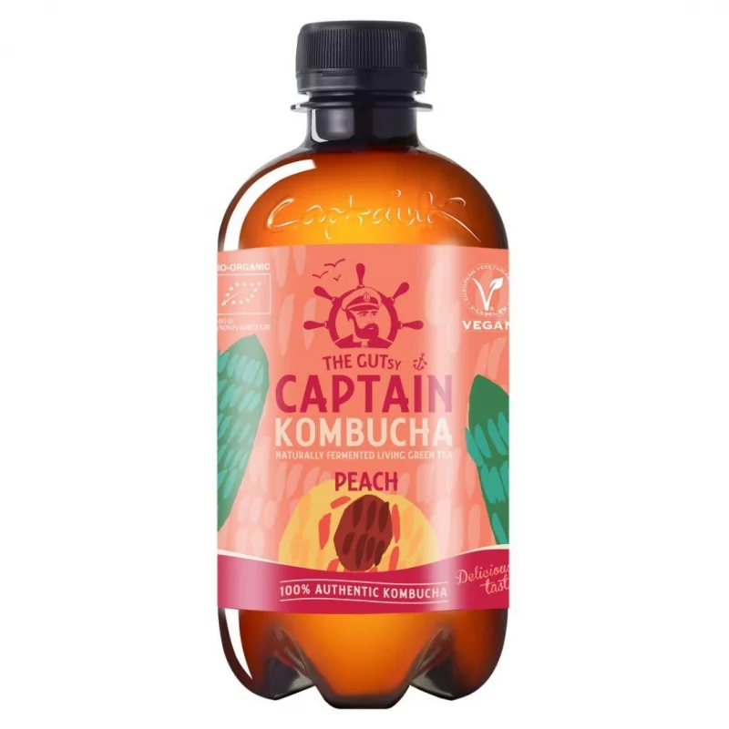 Broskev Captain Kombucha - 400 ml Broskev Captain Kombucha - 400 ml
