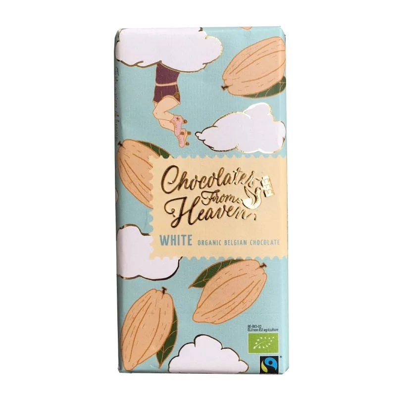 BIO bílá čokoláda 32% Chocolates from Heaven - 100 g BIO bílá čokoláda 32% Chocolates from Heaven - 100 g