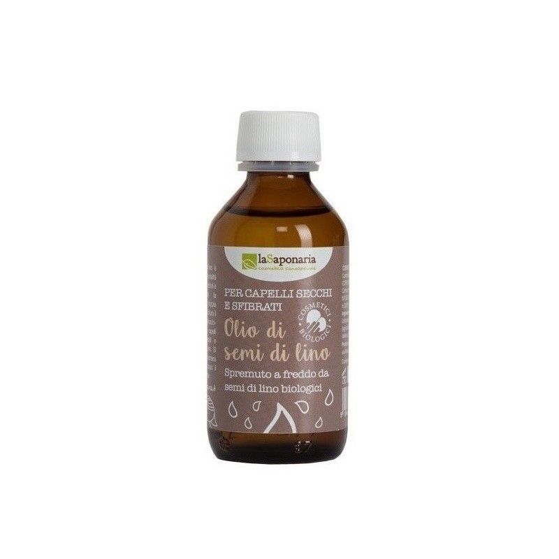 Lněný vlasový olej za studena lisovaný BIO laSaponaria - 100 ml