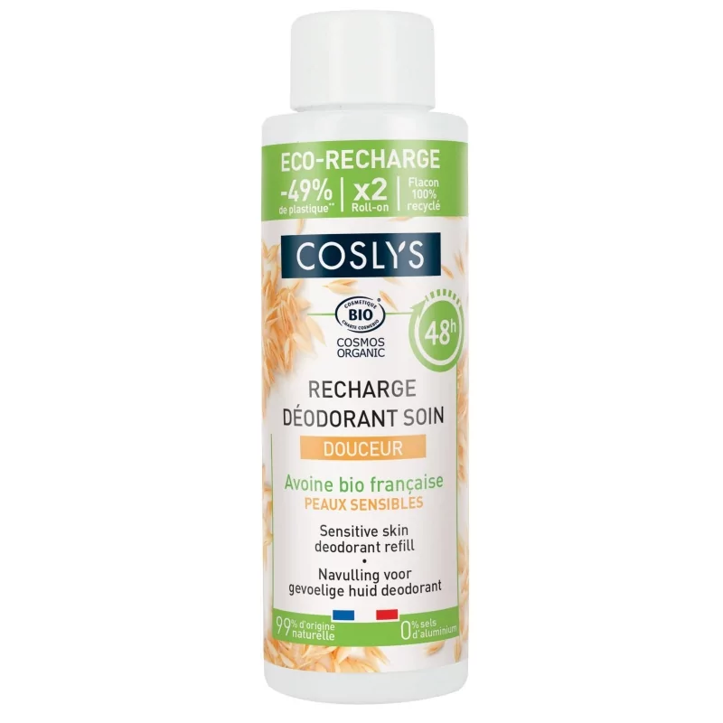 Deodorant francouzská BIO oves Coslys - 100 ml, náhradní náplň Deodorant francouzská BIO oves Coslys - 100 ml, náhradní náplň