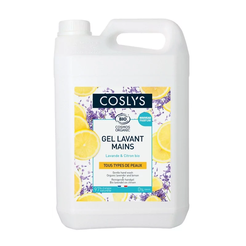 Jemný mycí krém na ruce citron a levandule Coslys - 5 l