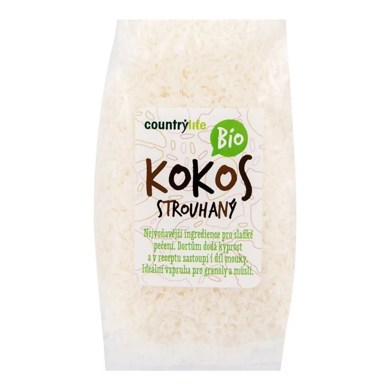 Kokos strouhaný BIO Country Life - 200 g Kokos strouhaný BIO Country Life - 200 g