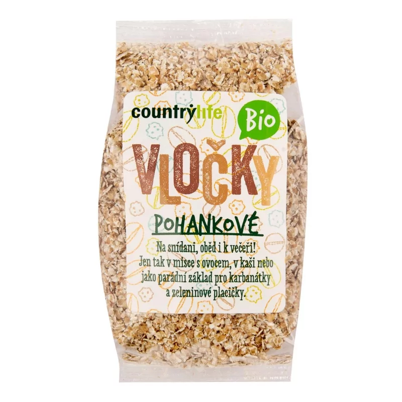 Vločky pohankové BIO Country Life - 250 g Vločky pohankové BIO Country Life - 250 g