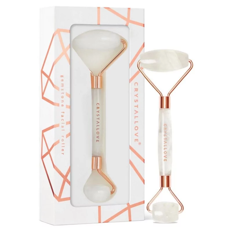 Clear quartz roller na obličej Crystallove - 1 ks