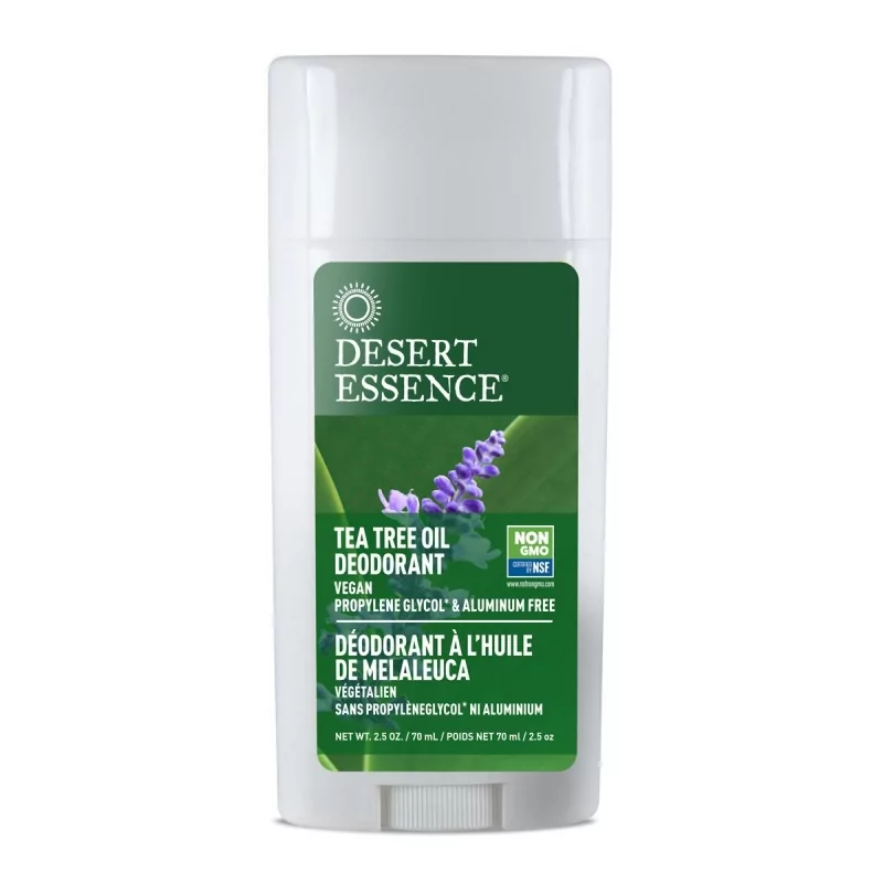 Tuhý deodorant tea tree a levandule Desert Essence - 70 ml