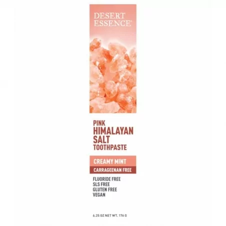 Zubní pasta s růžovou himálajskou solí a tea tree Desert Essence - 176 g