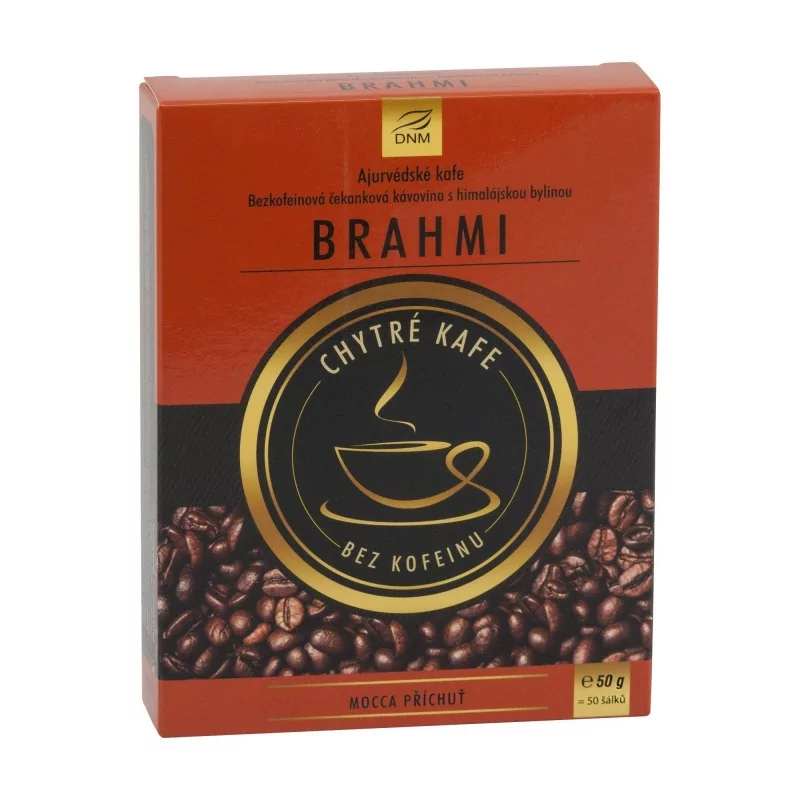 Ájurvédské kafe Brahmi s příchutí mocca Dnm - 50 g Ájurvédské kafe Brahmi s příchutí mocca Dnm - 50 g