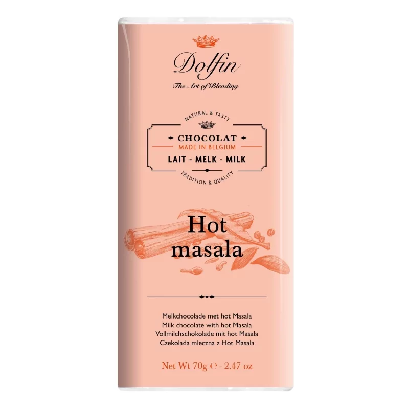 Mléčná čokoláda s masalou Dolfin - 70 g Mléčná čokoláda s masalou Dolfin - 70 g