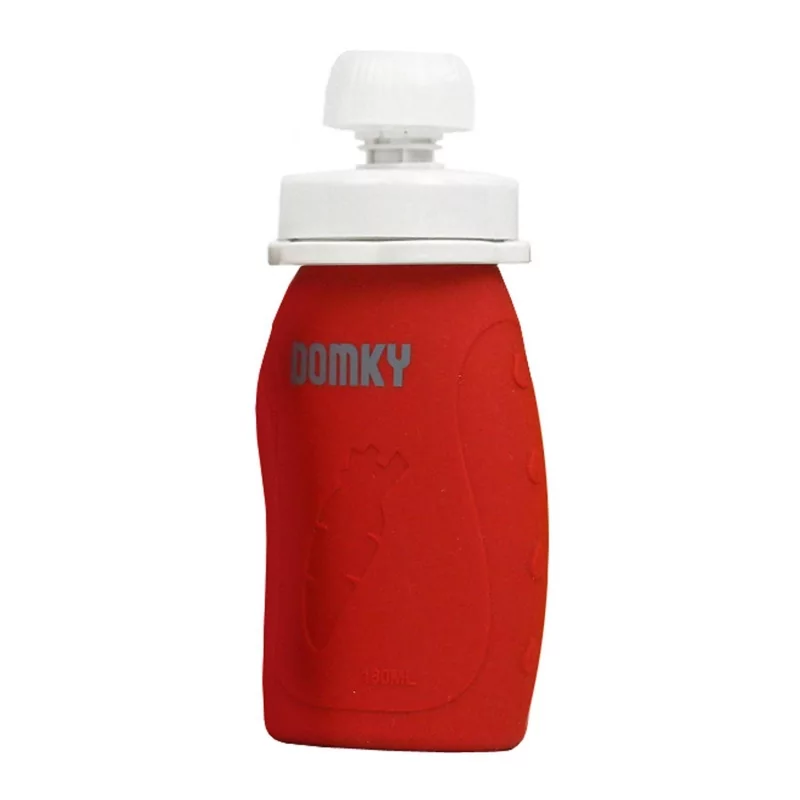Silikonová kapsička červená Domky - 180 ml Silikonová kapsička červená Domky - 180 ml