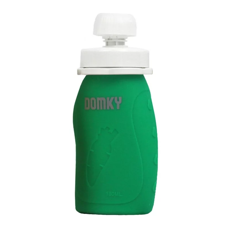 Silikonová kapsička zelená Domky - 180 ml Silikonová kapsička zelená Domky - 180 ml