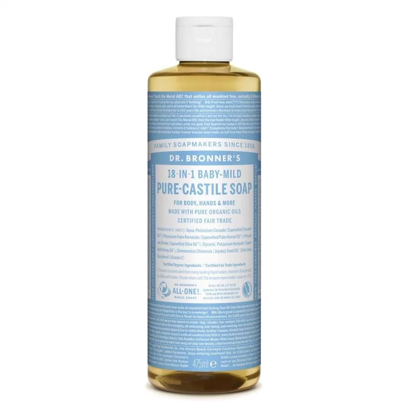Tekuté universální mýdlo All - One! (Baby - Mild) Dr. Bronner's - 475 ml Tekuté universální mýdlo All - One! (Baby - Mild) Dr. Bronner's - 475 ml