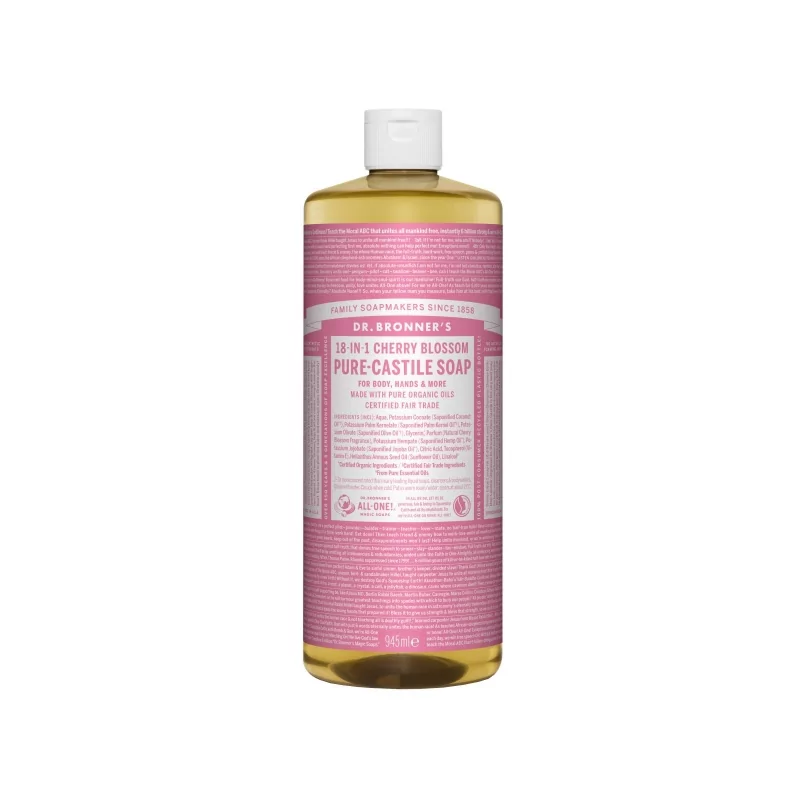 Tekuté universální mýdlo All - One! (Cherry Blossom) Dr. Bronner's - 945 ml Tekuté universální mýdlo All - One! (Cherry Blossom) Dr. Bronner's - 945 ml
