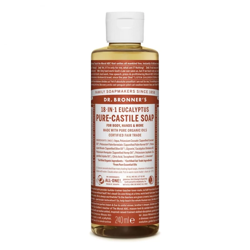 Tekuté universální mýdlo All - One! (Eukalyptus) Dr. Bronner's - 240 ml Tekuté universální mýdlo All - One! (Eukalyptus) Dr. Bronner's - 240 ml