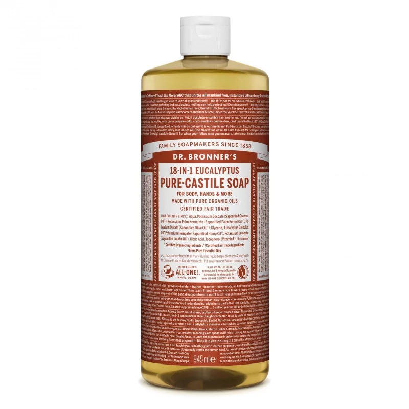 Tekuté universální mýdlo All - One! (Eukalyptus) Dr. Bronner's - 945 ml Tekuté universální mýdlo All - One! (Eukalyptus) Dr. Bronner's - 945 ml