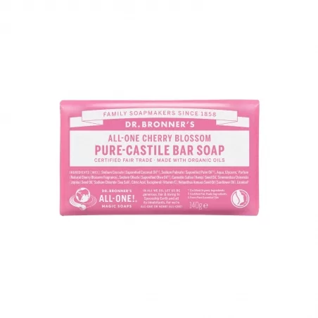 Tuhé mýdlo Cherry Blossom Dr. Bronner's - 140 g