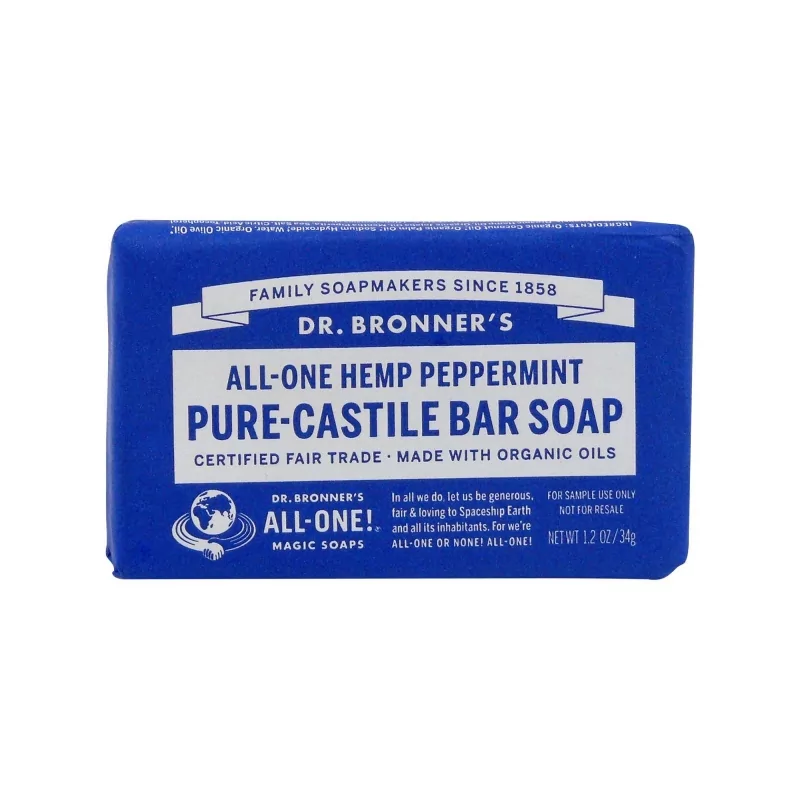 Tuhé mýdlo Peppermint Dr. Bronner's - 34 g Tuhé mýdlo Peppermint Dr. Bronner's - 34 g