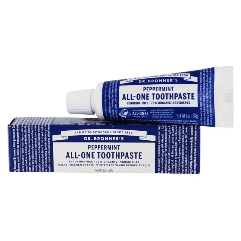 Zubní pasta (Peppermint) Dr. Bronner's - 28 g