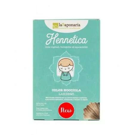Přírodní barva na vlasy (lískový ořech) "Lakshmi" BIO laSaponaria - 100 g