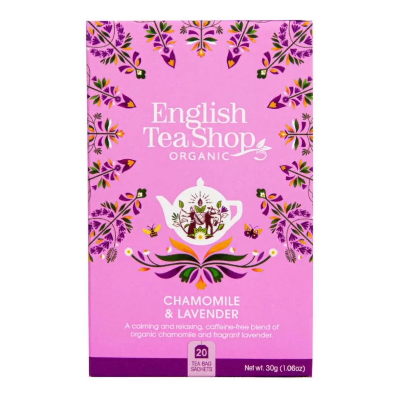 Čaj heřmánek a levandule BIO English Tea Shop - 20 g, 20 ks Čaj heřmánek a levandule BIO English Tea Shop - 20 g, 20 ks