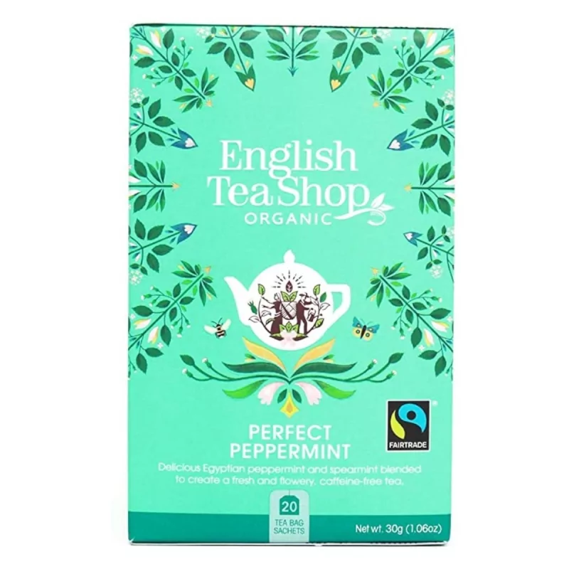 Čaj máta BIO English Tea Shop - 30 g, 20 ks Čaj máta BIO English Tea Shop - 30 g, 20 ks
