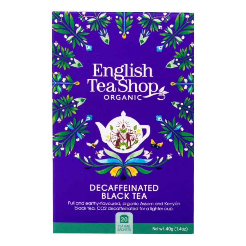 Černý čaj English Breakfast bez kofeinu BIO English Tea Shop - 30 g, 20 ks Černý čaj English Breakfast bez kofeinu BIO English Tea Shop - 30 g, 20 ks