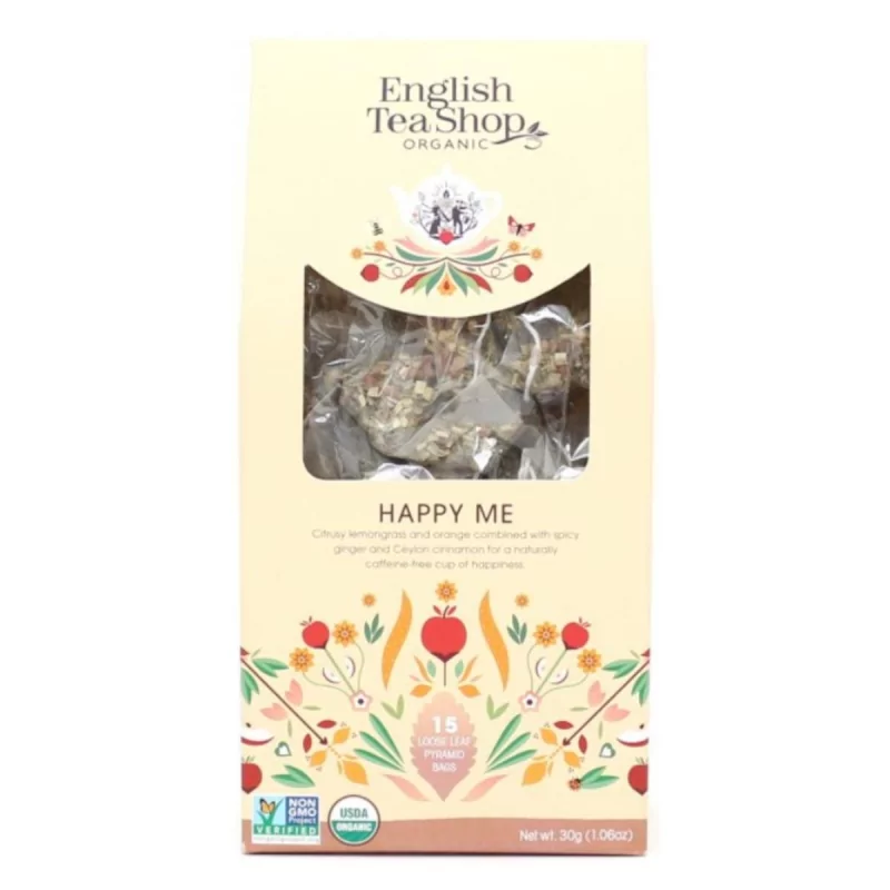Wellnes BIO čaj pro pocit štěstí English Tea Shop - 30 g, 15 ks Wellnes BIO čaj pro pocit štěstí English Tea Shop - 30 g, 15 ks