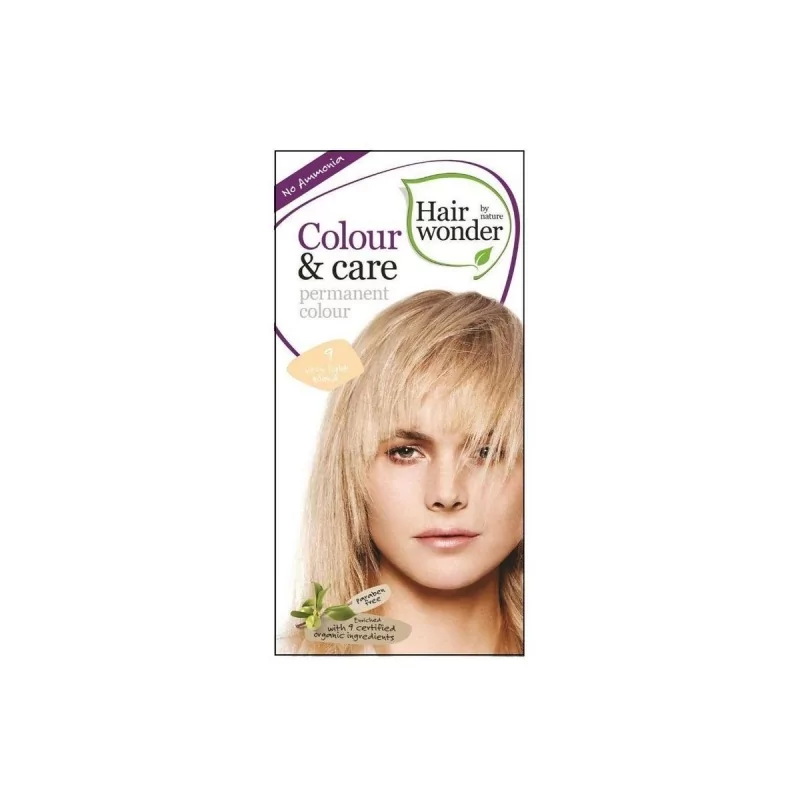 Dlouhotrvající barva velmi světlá blond 9 Hairwonder - 100 ml Dlouhotrvající barva velmi světlá blond 9 Hairwonder - 100 ml