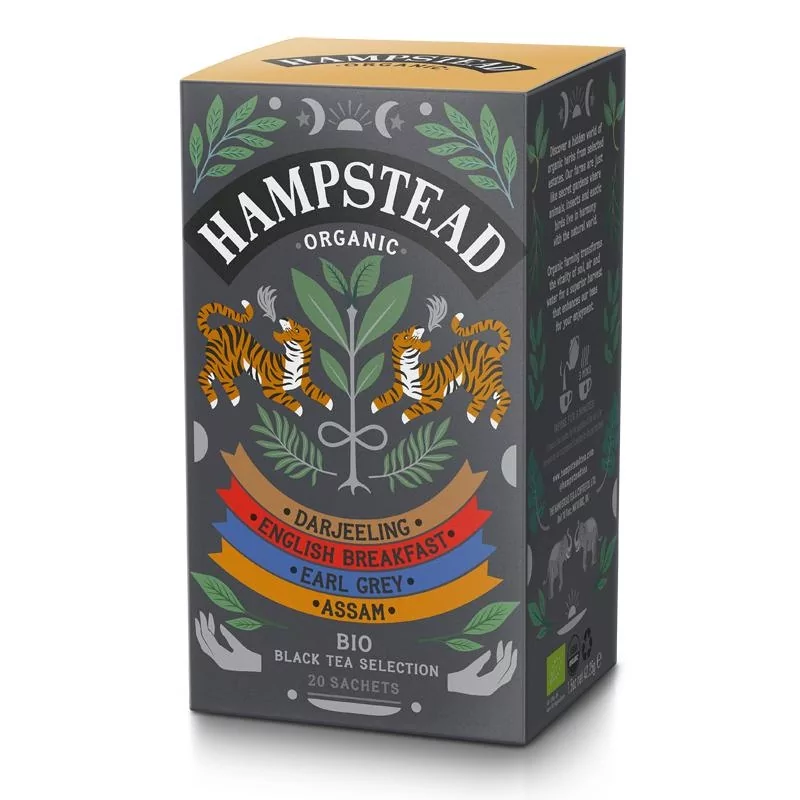 BIO selekce černých čajů (20ks) Hampstead Tea London - 40 g BIO selekce černých čajů (20ks) Hampstead Tea London - 40 g