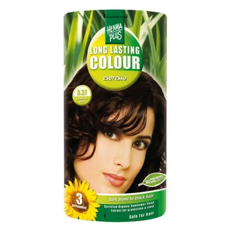 Dlouhotrvající barva Espresso 3.37 Henna Plus - 100 ml Dlouhotrvající barva Espresso 3.37 Henna Plus - 100 ml