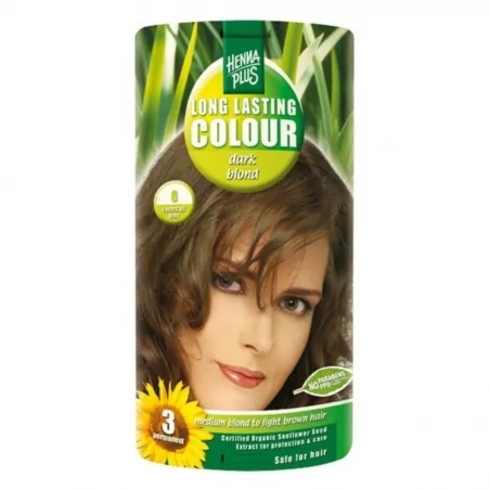 Dlouhotrvající barva Tmavá blond 6 Henna Plus - 100 ml