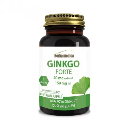 Ginkgo Forte (kapsle) Herba Medica - 80 ks, 15 g