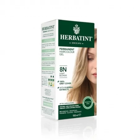 Permanentní barva na vlasy světlá blond 8N Herbatint - 150 ml