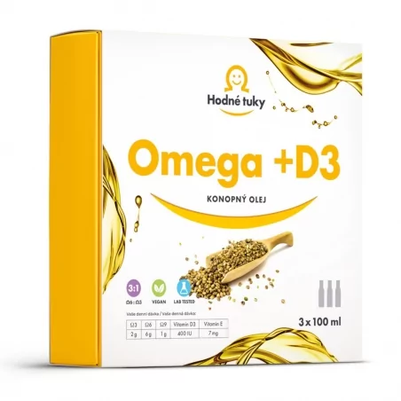 Omega D3 Hodné tuky - 3 x 100 ml