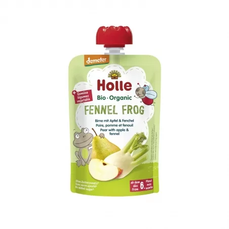 Fennel Frog BIO pyré hruška (jablko a fenykl) Holle - 100 g