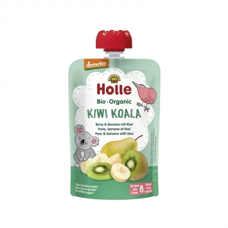 Kiwi Koala BIO ovocné pyré hruška (banán, kiwi) Holle - 100 g