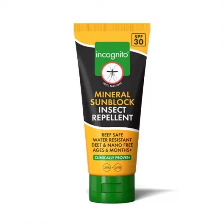 Opalovací minerální krém SPF 30 s repelentním účinkem Incognito - 100 ml