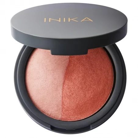 Zapečená minerální duo tvářenka (Burnt Peach) Inika Organic - 6.5 g