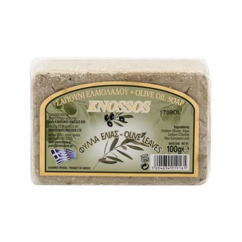 Mýdlo tuhé olivové (zelené) Knossos - 100 g Mýdlo tuhé olivové (zelené) Knossos - 100 g
