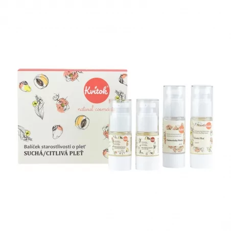 Balíček péče o suchou a citlivou pleť Kvitok - 1 ks