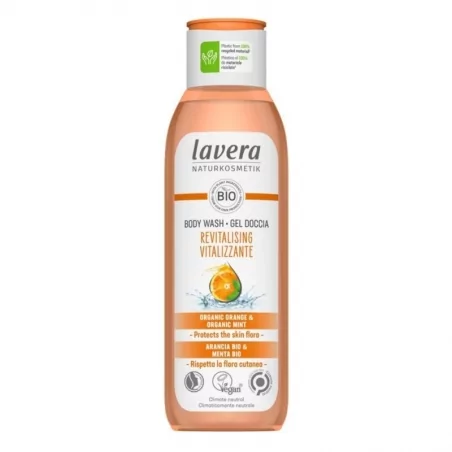 Revitalizující pomerančový sprchový gel Lavera - náplň, 500 ml