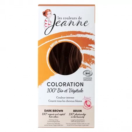 Barva na vlasy tmavě hnědá Les couleurs de Jeanne - 2 x 50 g
