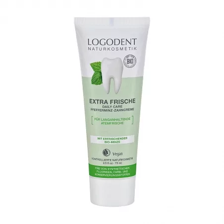 Zubní pasta bez fluoridu Extra Fresh (Logodent) Logona - 75 ml