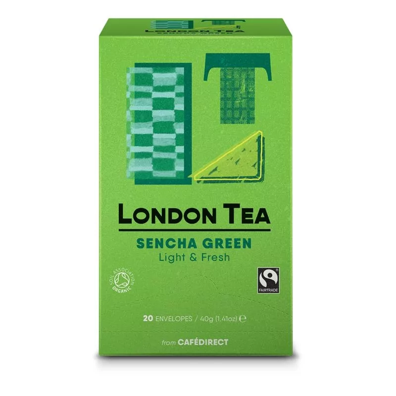 Fairtrade zelený čaj Sencha 20ks London Tea - 50 g Fairtrade zelený čaj Sencha 20ks London Tea - 50 g