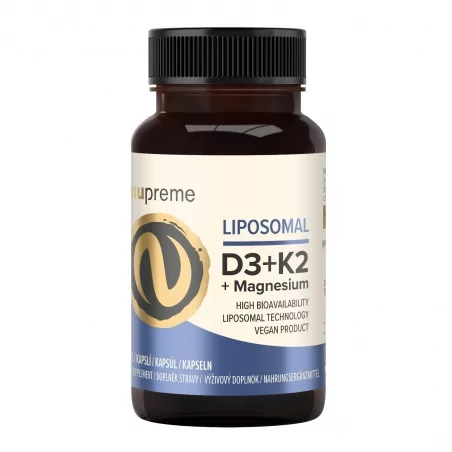 Lipozomální Vitamin D3 + K2 (kapsle) Nupreme - 30 ks, 17.4 g