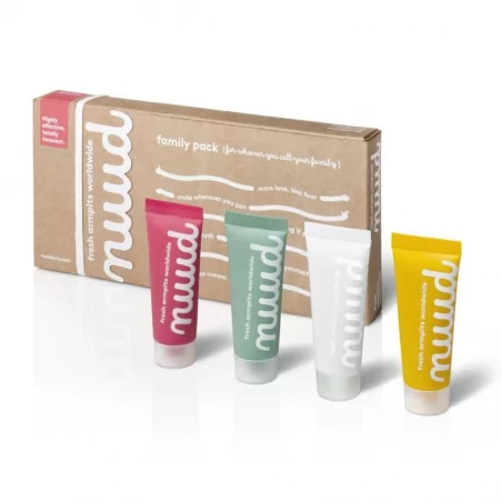 Sada deodorantů Family pack Nuud - 4 x 20 ml